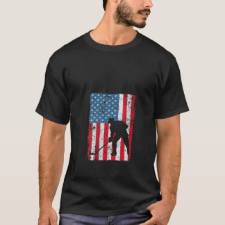 Camiseta Jogador de Hóquei no Gelo Americano, 4º jogador