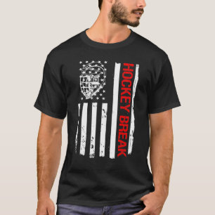 Camiseta Jogador de Hóquei no Gelo da Marca de Hockey dos E