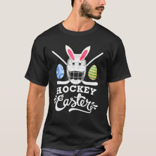 Camiseta Jogador de Hóquei no Gelo da Páscoa de Hockey Bunn