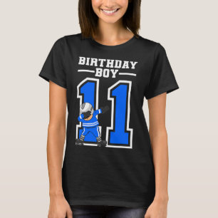 Camiseta Jogador de Hóquei no Gelo de 11 anos Aniversário Y