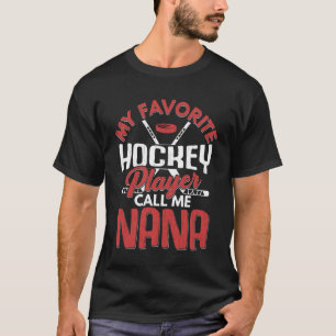 Camiseta Jogador De Hóquei No Gelo Favorito Me Chama De Esp