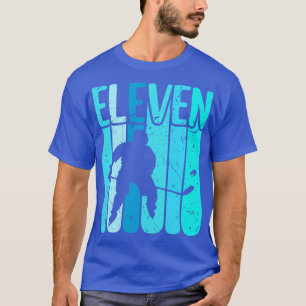 Camiseta Jogador de Hóquei no Gelo Hockey com 11 de Anivers