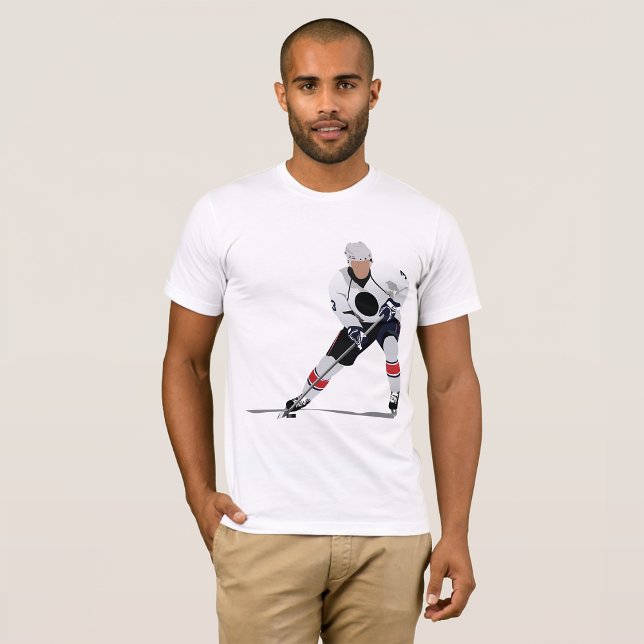 Camiseta Jogador de Hóquei no Gelo, T-Shirt (Criador carregado)