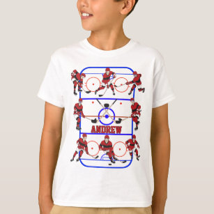 Camiseta Jogador de Hóquei Personalizado para Crianças