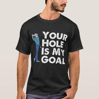 Camiseta Jogador de Humor do Homem de Golfe, Piada Engraçad