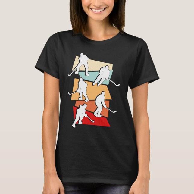 Camiseta Jogador De Ico De Hóquei No Gelo Esporte Pata De G (Frente)