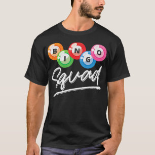 Camiseta Jogador de Jogo da Loteria Bingo Squad Lotto Bingo