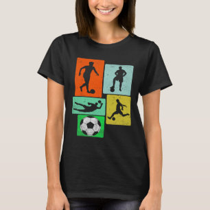 Camiseta Jogador de Jogo de Futebol Retro Vintage Juventude