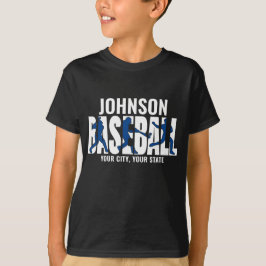 Camiseta Jogador de Jogo de NOMES ADD da Equipe de Baseball