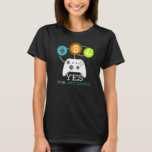 Camiseta Jogador de jogos Crypto Video Nft Games (Frente)