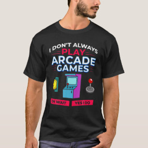 Camiseta Jogador de Jogos da Máquina de Jogos do Arcade