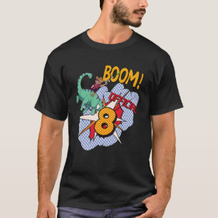Camiseta Jogador de jogos de marca Laser de 8 anos Aniversá