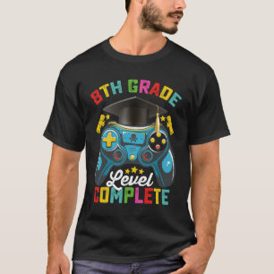 Camiseta Jogador de jogos de nível de conclusão de Graduaçã