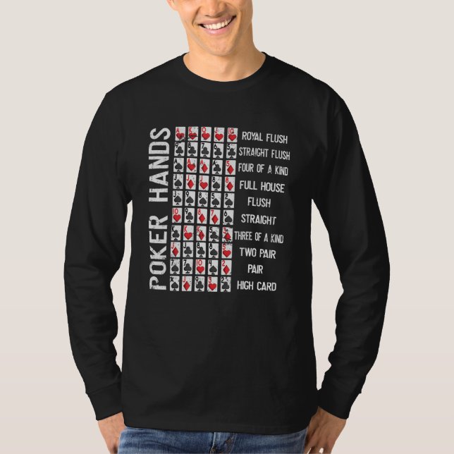 Camiseta Jogador de Jogos do Casino com Folha de Chinho em  (Frente)