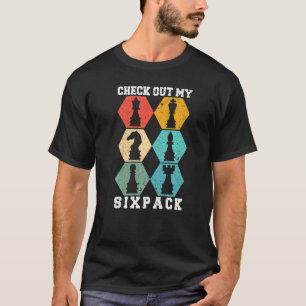 Camiseta Jogador de jogos do Conselho do xadrez Dê uma olh