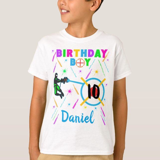 Camiseta Jogador de Jogos do Partido Birthday Boy da Etique (Frente)