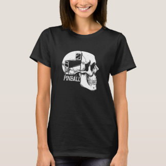 Camiseta Jogador de jogos do Skeleton do ventilador Pinball