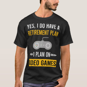 Camiseta Jogador de jogos para Videos games de aposentadori