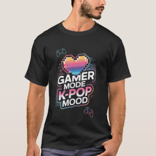 Camiseta Jogador de K-Pop Música Pop Coreana Vídeo Jogo Cor