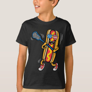 Camiseta Jogador de Lacrosse com Cachorro-Quente Esporte 4