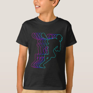 Camiseta Jogador De Lacrosse Com Roupas Para Jovens Rapazes