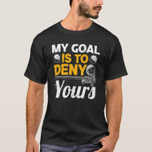Camiseta Jogador de Lacrosse da Vintage Goalie Treinador Mu