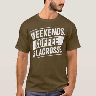Camiseta Jogador de Lacrosse Fins de Semana Café Lacrosse