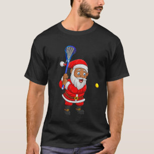 Camiseta Jogador de Lacrosse Papai Noel Natal Pijama Divert
