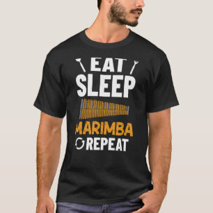 Camiseta Jogador De Lições Musicais Marimba Para Instrument
