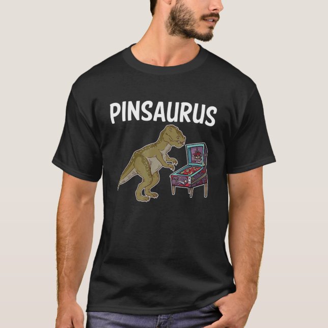 Camiseta Jogador de Máquinas Pinball Pinsaurus (Frente)