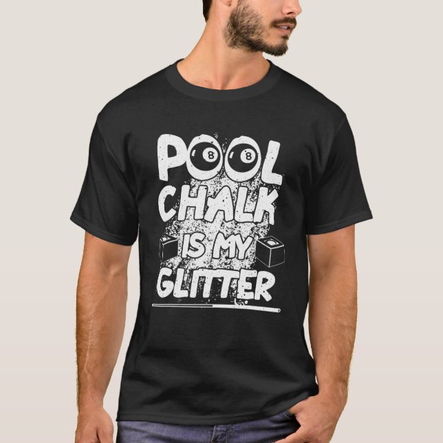 Camiseta Jogador de Mesa de Esporte da Piscina Billiard Pis (Frente)
