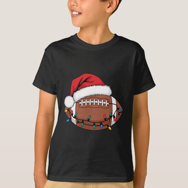 Camiseta Jogador de Natal Xmas Lights Papais noeis Esportes (Frente)