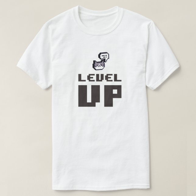 Camiseta Jogador de Nível Mínimo (Frente do Design)