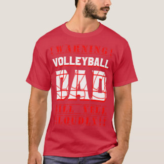 Camiseta Jogador de Pai de vôlei Equipe desportiva Pais