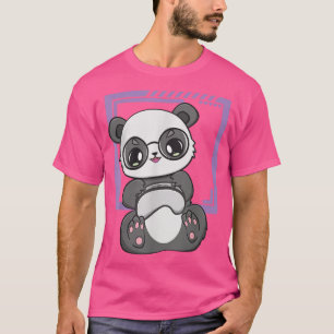Camiseta Jogador De Panda No Trabalho Kawaii Bear Zo Ambien