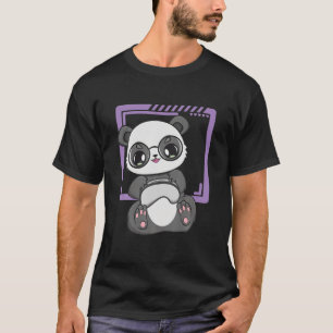 Camiseta Jogador De Panda No Trabalho Kawaii Bear Zo Ambien