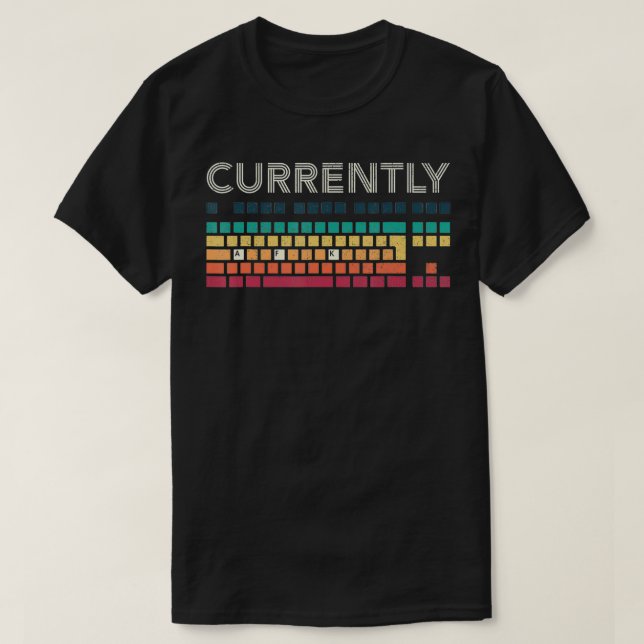 Camiseta Jogador de PC engraçado no momento AFK longe do te (Frente do Design)