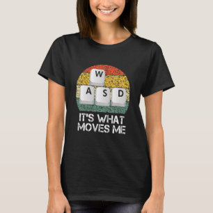 Camiseta Jogador de PC WASD - Jogos de vídeo É o que me mov
