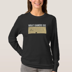 Camiseta Jogador de PC WASD Meme O que os jogadores veem  J