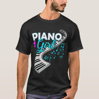 Camiseta Jogador de Piano feminino Professora de Música de 
