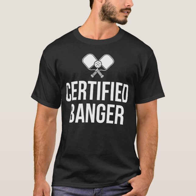 Camiseta Jogador de Pickleball Banger Certificado (Frente)