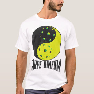 Camiseta Jogador De Pickleball Carpe Dinkum Pun Yin E Yang