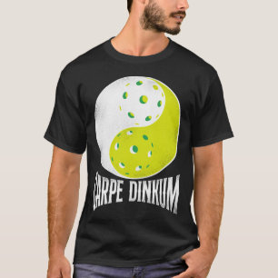 Camiseta Jogador De Pickleball Carpe Dinkum Pun Yin E Yang