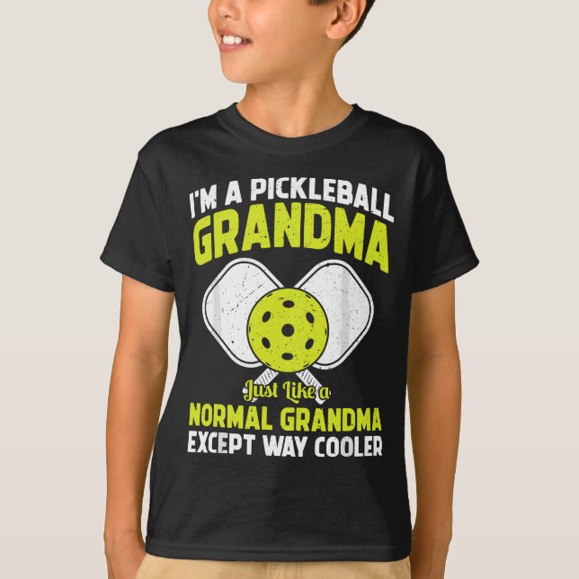 Camiseta Jogador de Pickleball da vovó Engraçado (Frente)