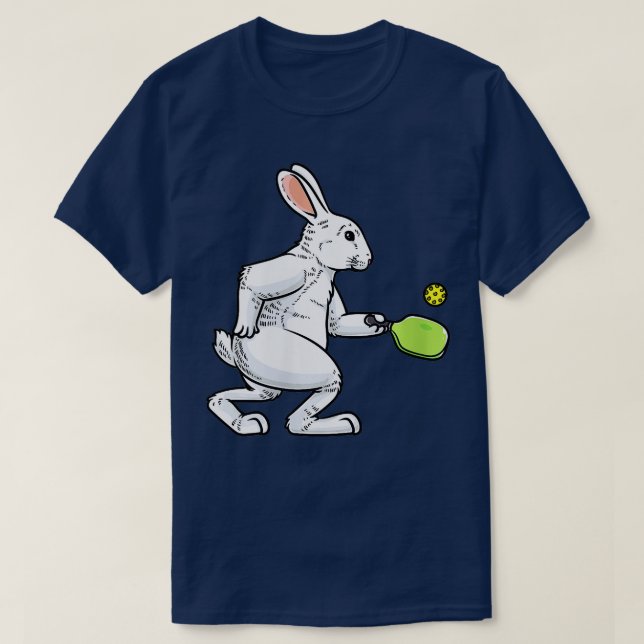 Camiseta Jogador de Pickleball das mulheres Coelhinhos Coel (Frente do Design)