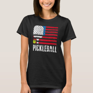 Camiseta Jogador de Pickleball de Sinalizador dos EUA
