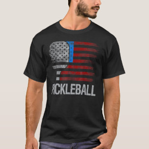 Camiseta Jogador de Pickleball de Sinalizador dos EUA Lover