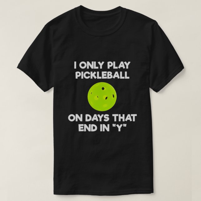 Camiseta Jogador De Pickleball Engraçado (Frente do Design)