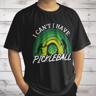Camiseta Jogador De Pickleball Eu Não Posso Ter Arco-Íris D