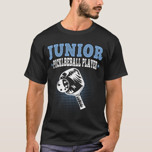 Camiseta Jogador de Pickleball Júnior Jogador de Pickleball (Frente)